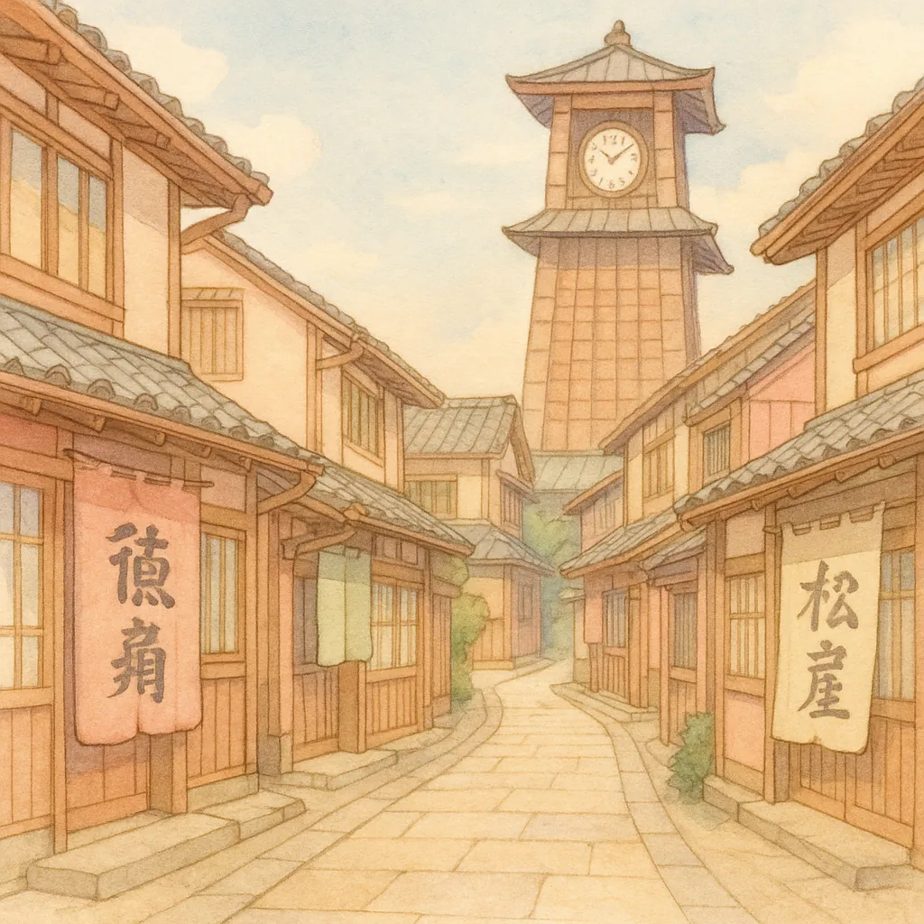 Zegar pokazujący aktualną godzinę w Japonii na tle Tokio