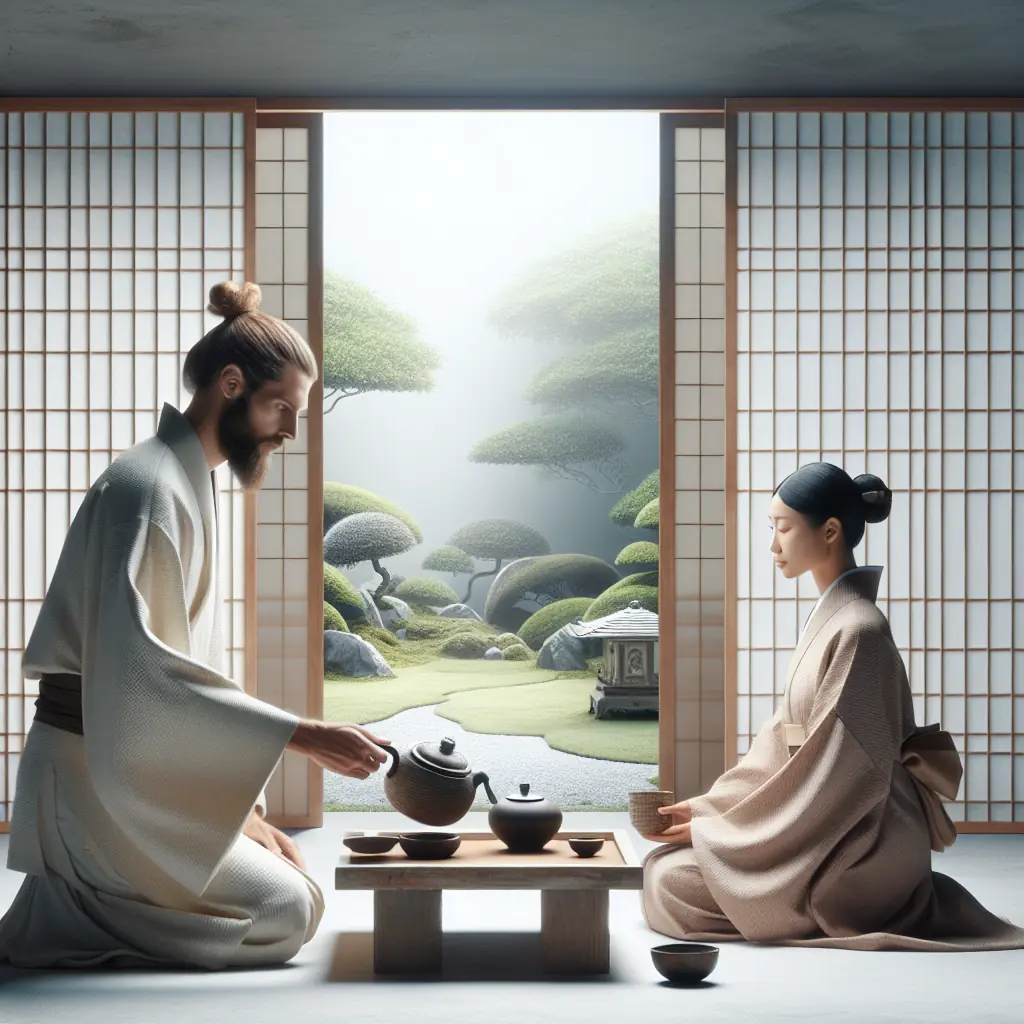 Mnich zen medytujący w świątyni buddyjskiej