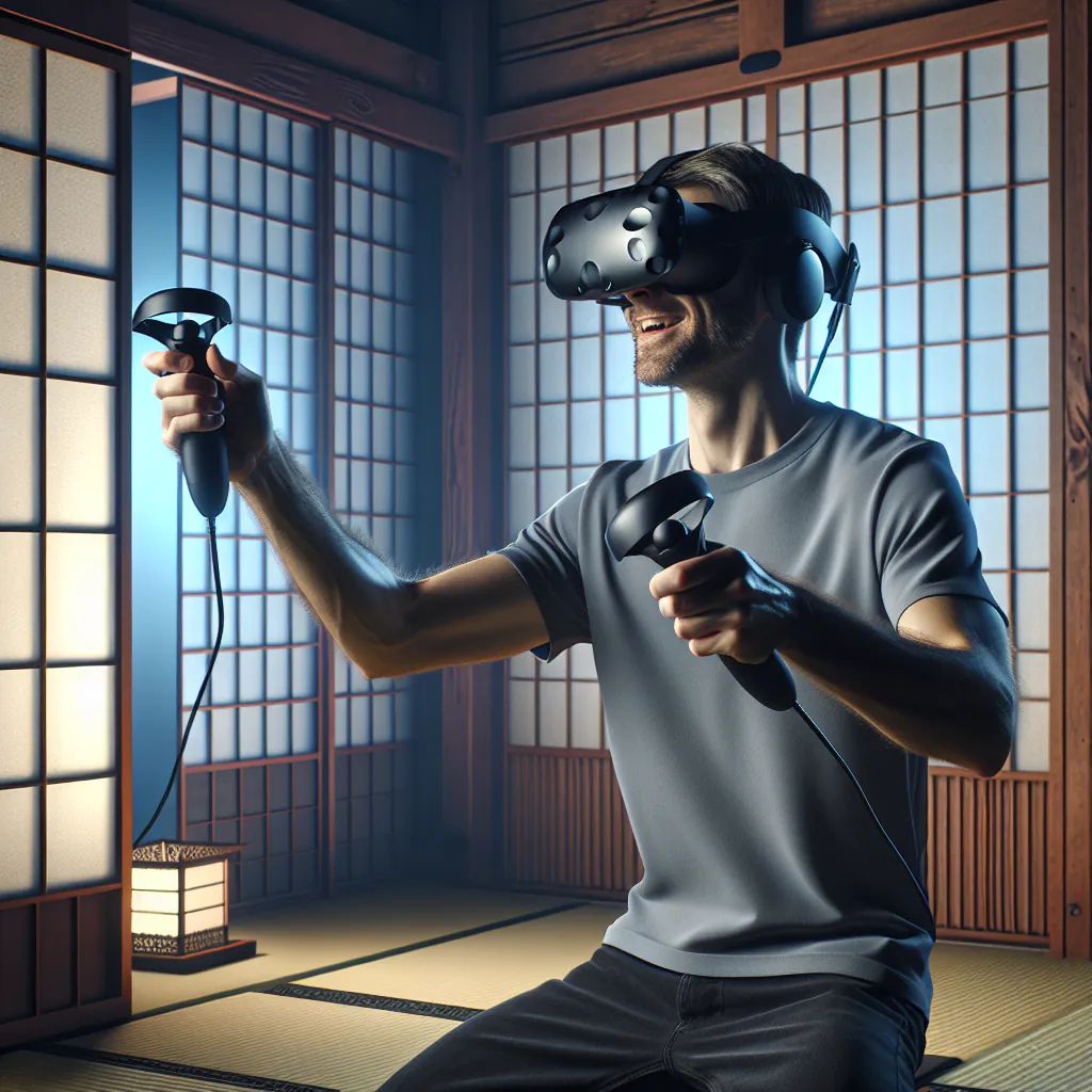 Demonstracja japońskiej technologii haptycznej pozwalającej na odczuwanie wirtualnych obiektów