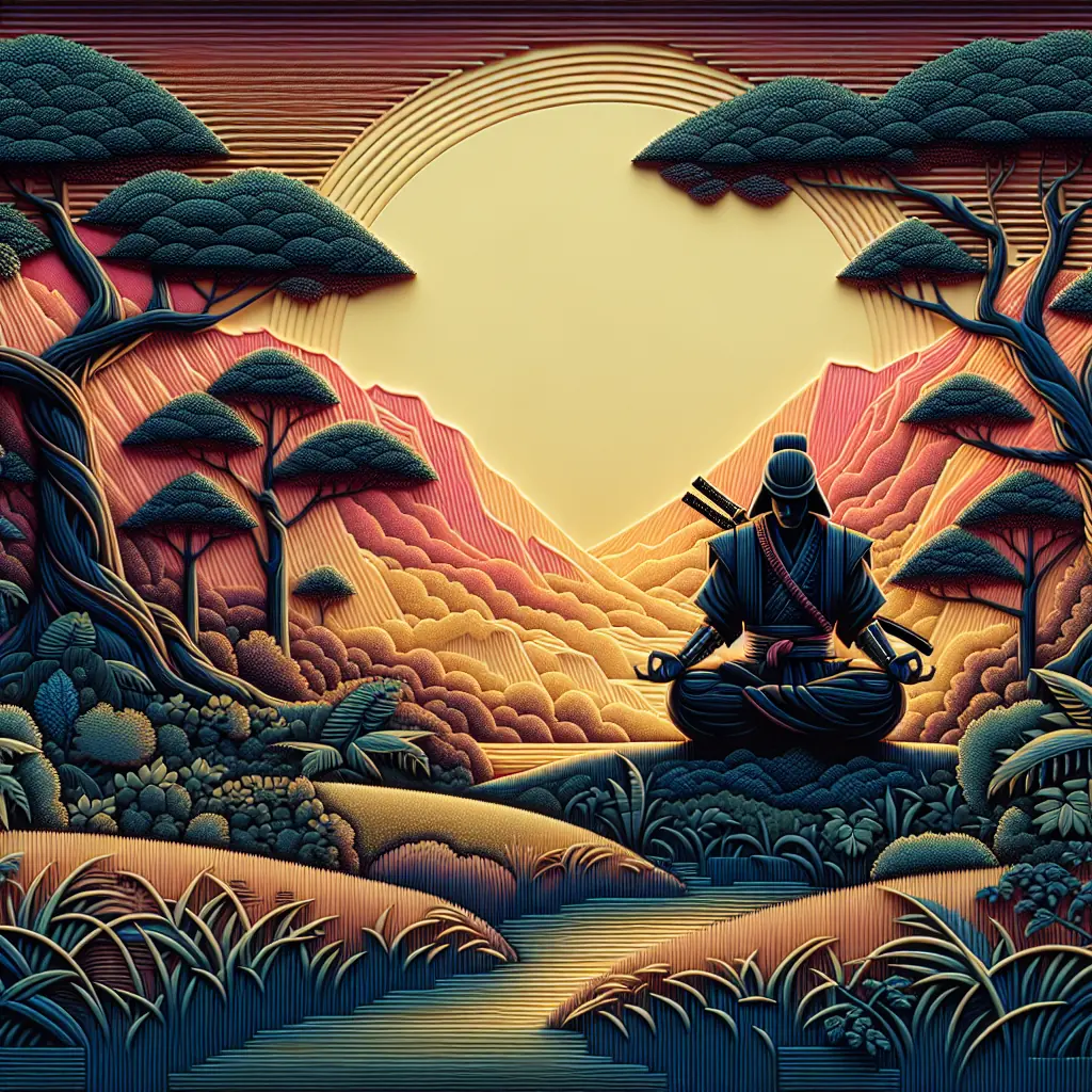 Replika autentycznej zbroi samurajskiej z okresu Edo