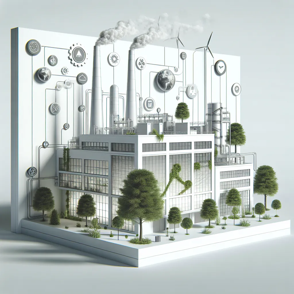 Nowoczesna japońska fabryka z elementami tradycyjnej architektury