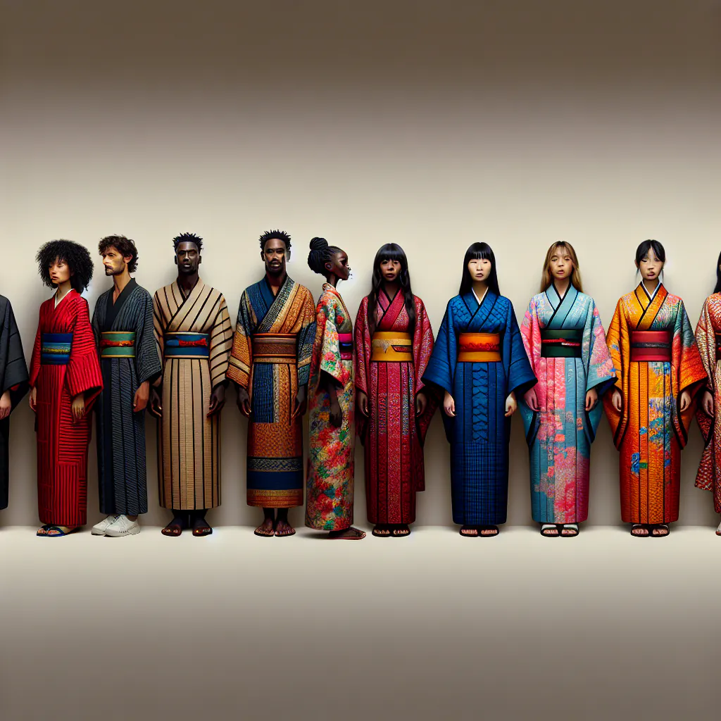 Kobieta w tradycyjnym kimono z ozdobnym obi