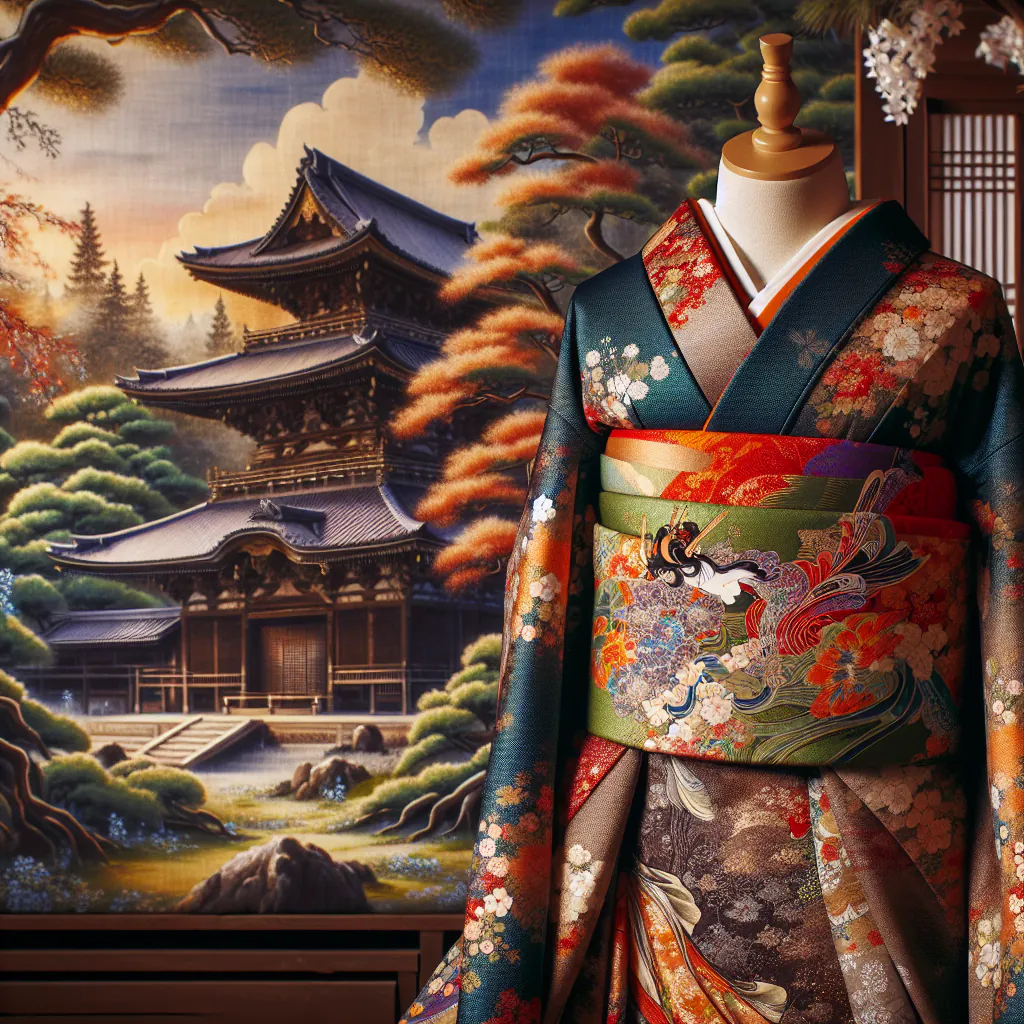 Japonia Sztuka Kimono - Tradycja i Nowoczesność w Japońskim Stroju