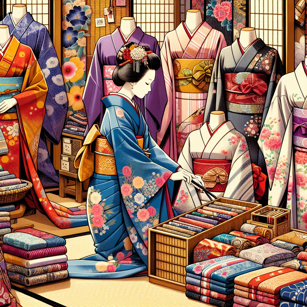 Pokaz mody łączący elementy tradycyjnego kimono z nowoczesnym designem