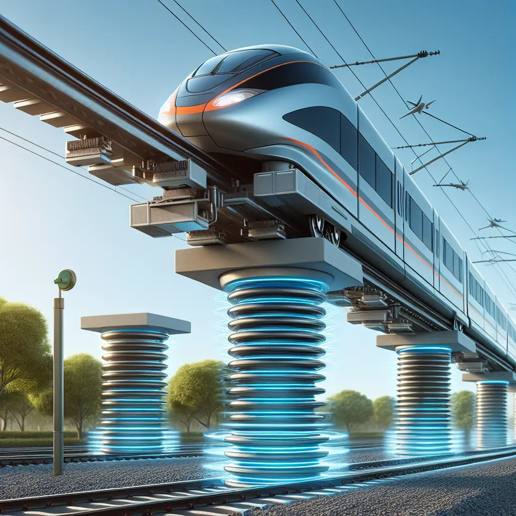 Superszybki pociąg maglev na trasie testowej