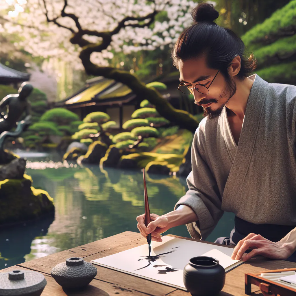 Japonia Sztuka Sumi-e: Odkryj Piękno Malarstwa Tuszowego