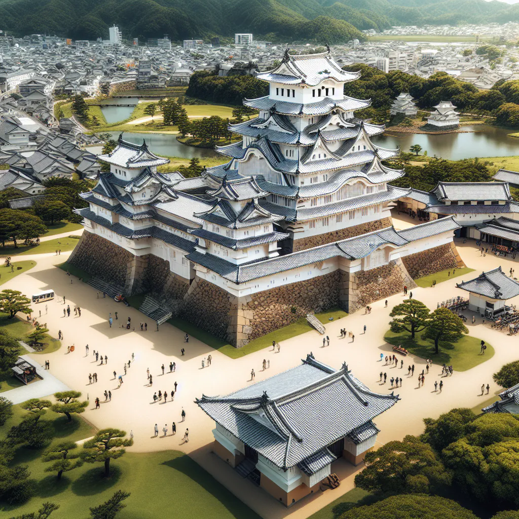 Imponujący zamek Himeji - przykład klasycznej architektury zamkowej