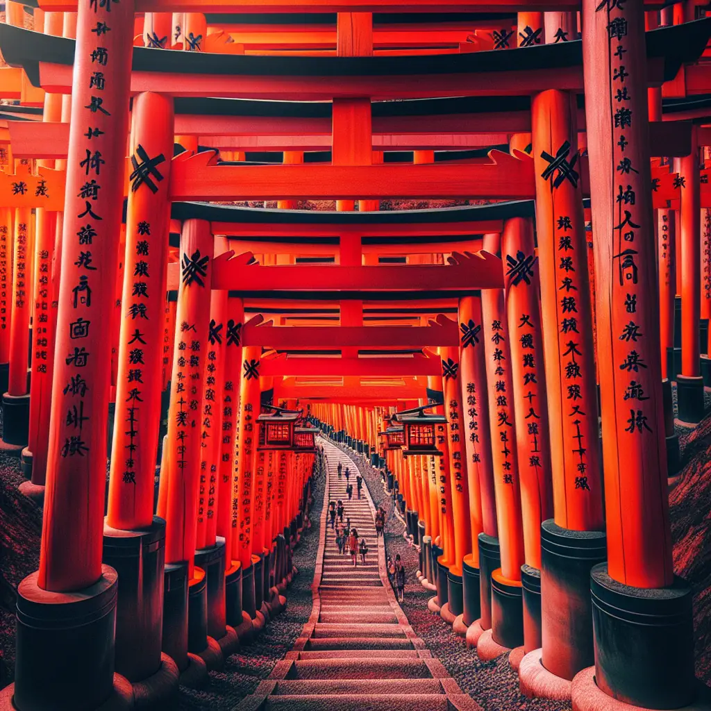 Tradycyjna pagoda pięciopiętrowa w kompleksie świątynnym