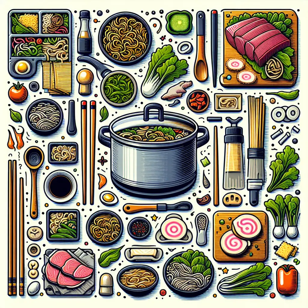 Miska tradycyjnego ramenu z dodatkami i parującym bulionem