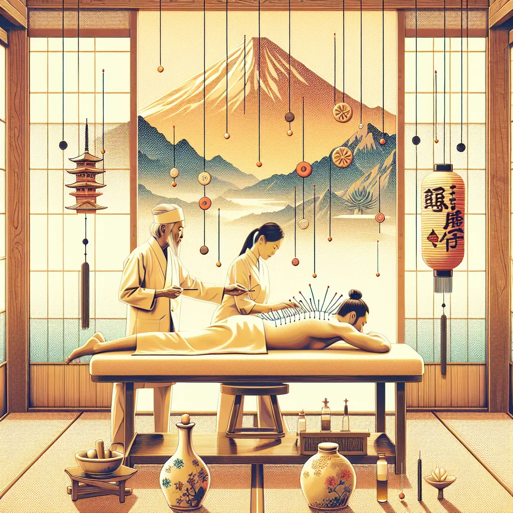 Tradycyjne japońskie zioła i akcesoria do akupunktury