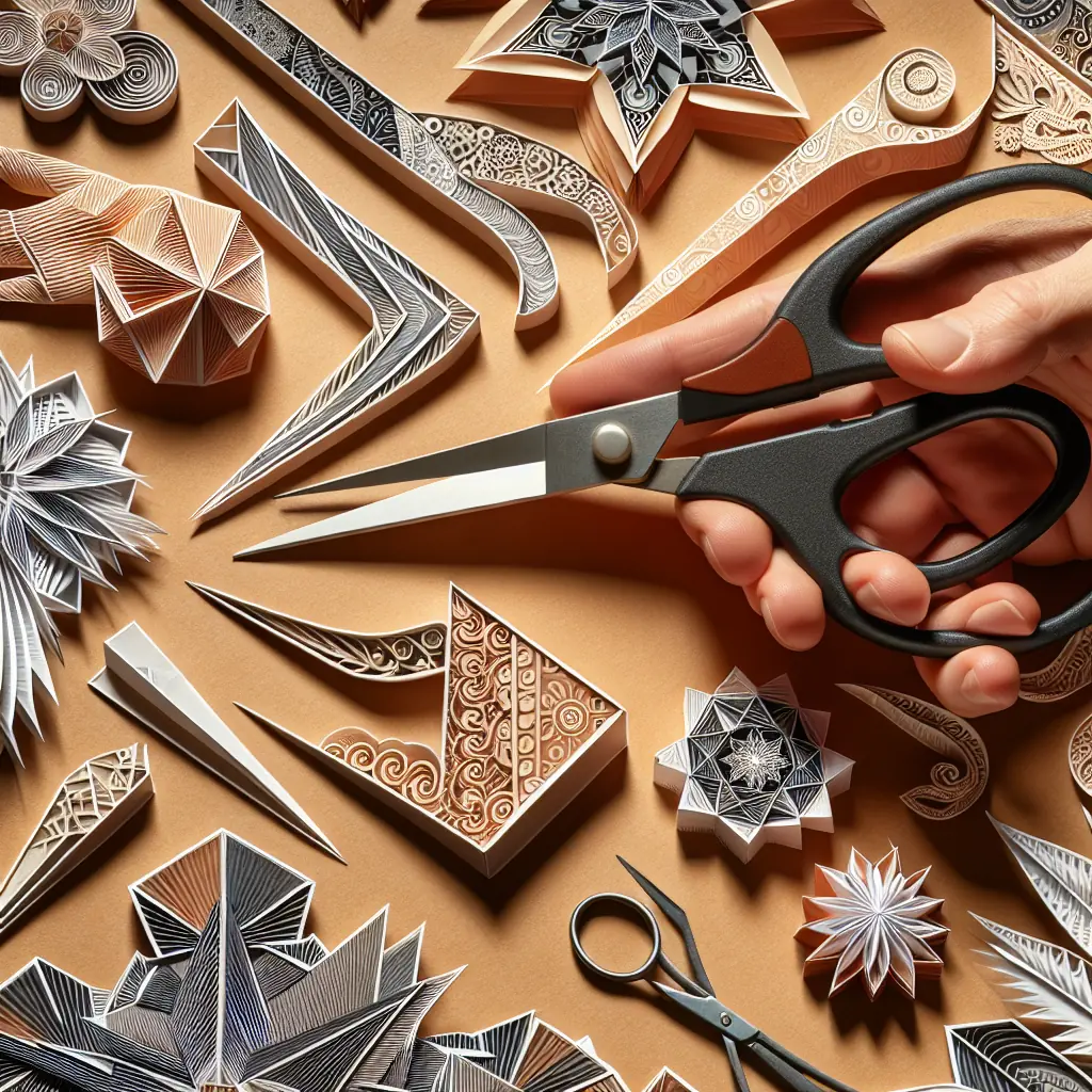 Delikatne wzory wycięte w papierze techniką kirie