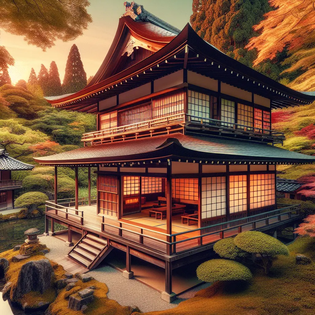 Japoński Dom Tradycyjny - Harmonia Architektury i Funkcjonalności