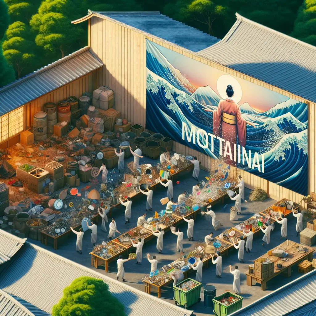 System segregacji odpadów w japońskiej dzielnicy mieszkalnej