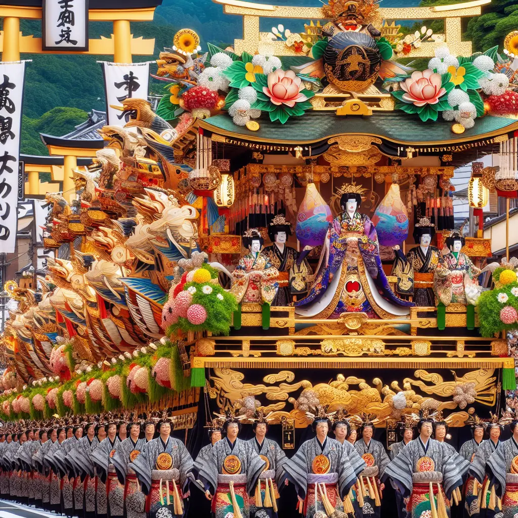 Tradycyjny festiwal z paradą i uczestnikami w yukatach