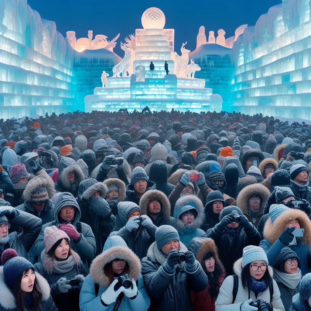 Śnieżne rzeźby podczas festiwalu w Sapporo