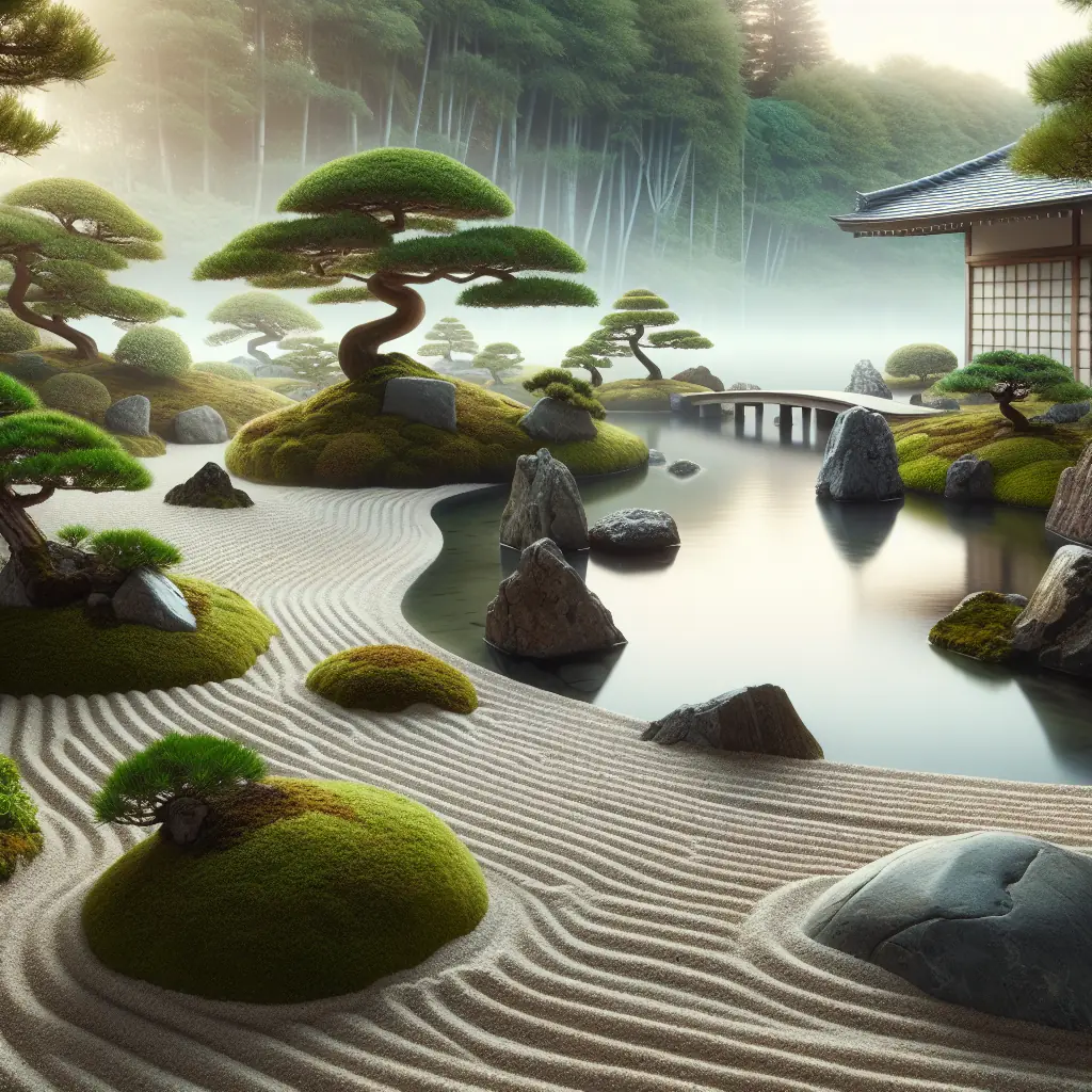 Japońskie Ogrody Zen – Minimalizm i Harmonia w Sztuce Projektowania Przestrzeni