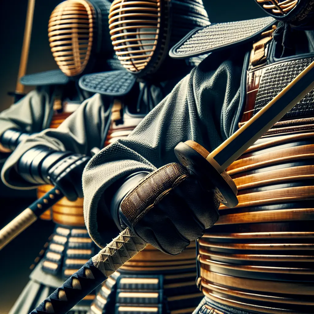 Trening kendō w tradycyjnym dōjō