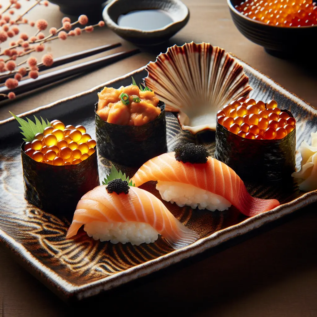 Różnorodne rodzaje sushi charakterystyczne dla różnych regionów Japonii